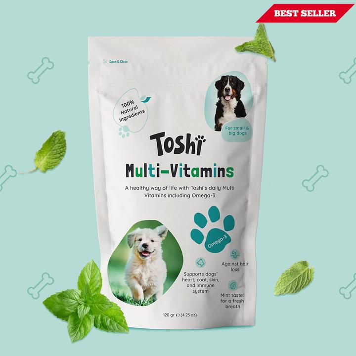 Toshi 100% Organic Dog Treats with Multivitamins & Omega-3